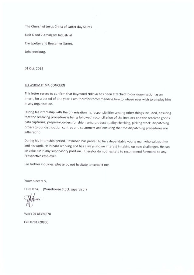 warehouse reference letter recommendation letter tips