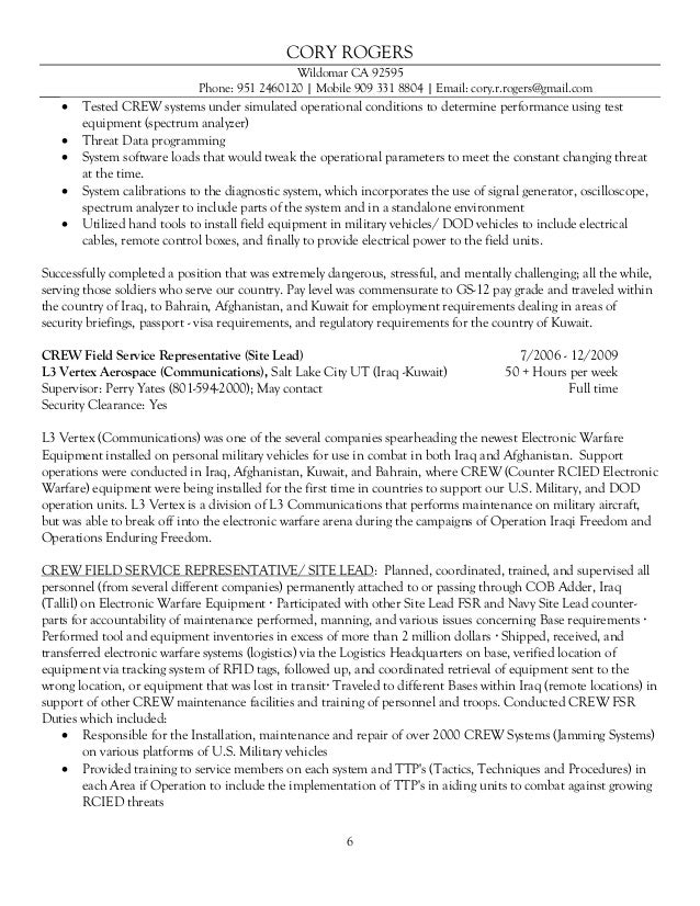 federal resume accountant for
