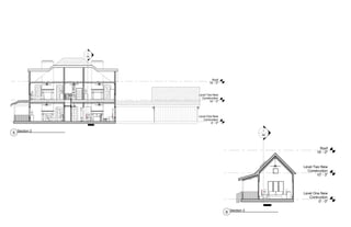 Level One New
Contruction
0' - 0"
Level Two New
Construction
10' - 3"
Roof
19' - 0"
1
A6
Level One New
Contruction
0' - 0"
Level Two New
Construction
10' - 3"
1/8" = 1'-0"
2
SECTION B
1/8" = 1'-0"
1
SECTION A
Level One New
Contruction
0' - 0"
Level Two New
Construction
10' - 3"
Roof
19' - 0"
1
A6
5 Section 2
6 Section 3
 