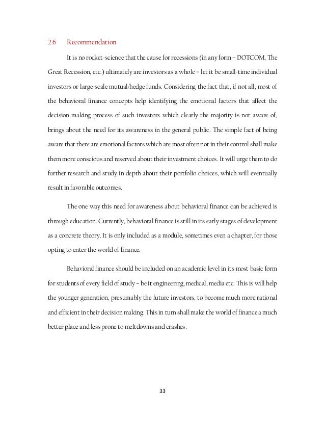 Research gap in behavioural finance image