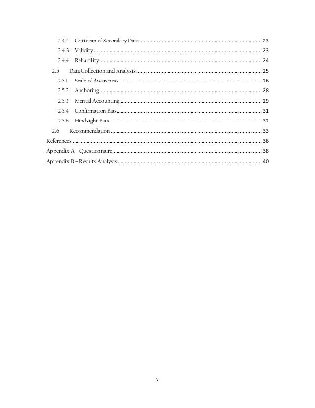 Behavioral finance phd thesis