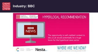 Where are we now? UK hyperlocal media and community journalism in 2015