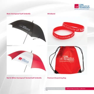 Red & White Stormproof Vented Golf Umbrella Premium Drawstring Bag
WristbandBlack Stormproof Golf Umbrella
Cork Institute of Technology Official Merchandise Collection
 
