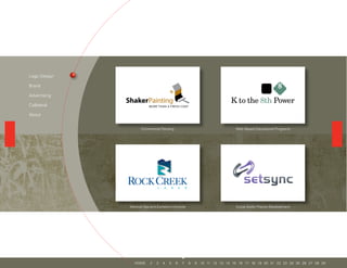 Logo Design
Brand
Advertising
Collateral
About
Commercial Painting Web-Based Educational Programs
Medical Spa and Esthetics Institute Social Audio Playlist Development
292827262524232221201918171615141312111098765432HOME
 