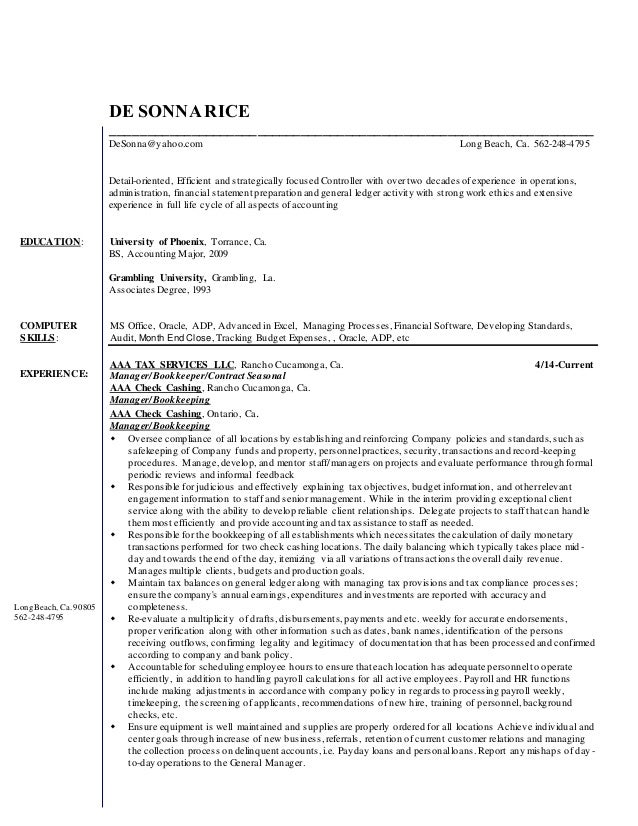 Resume Controller