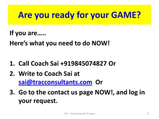 PLAY your Game with Awareness now!C4ECan Help You Find Your Unique Direction so You Can Walk Your New Path with Strength, Confidence and Purpose!Check http://c4ex.wordpress.com/11C4E - Helping People Prosper