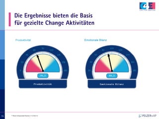 © Pelzer & Associated Partners • 07.05.14
151515
Die Ergebnisse bieten die Basis
für gezielte Change Aktivitäten
 