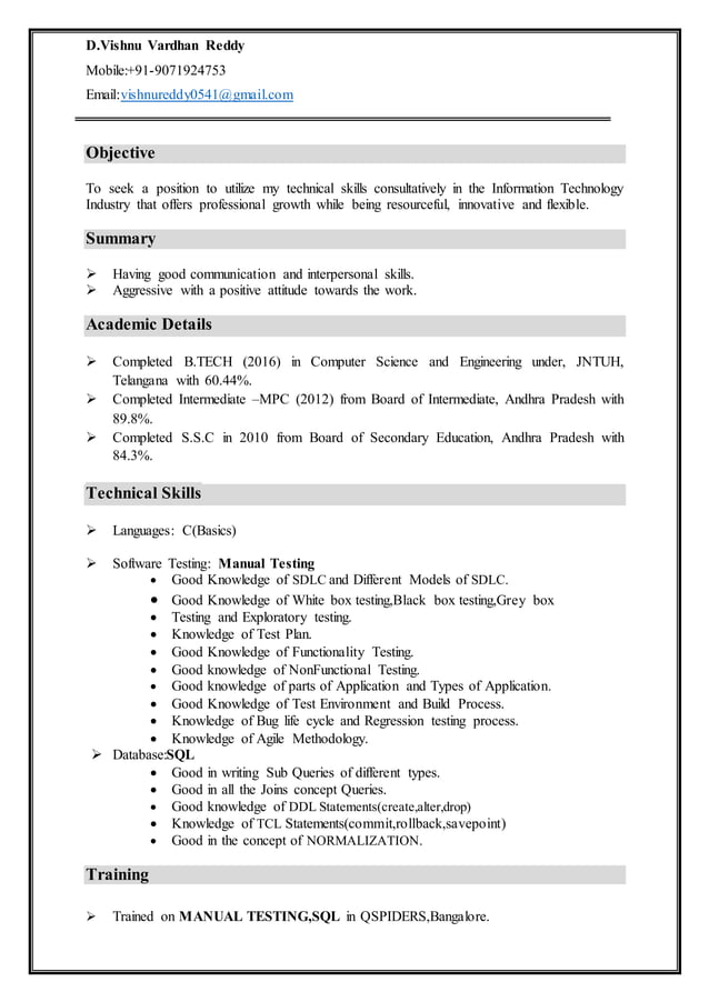 Vishnu Vardhan Reddy | DOCX | Databases | Computer Software and ...