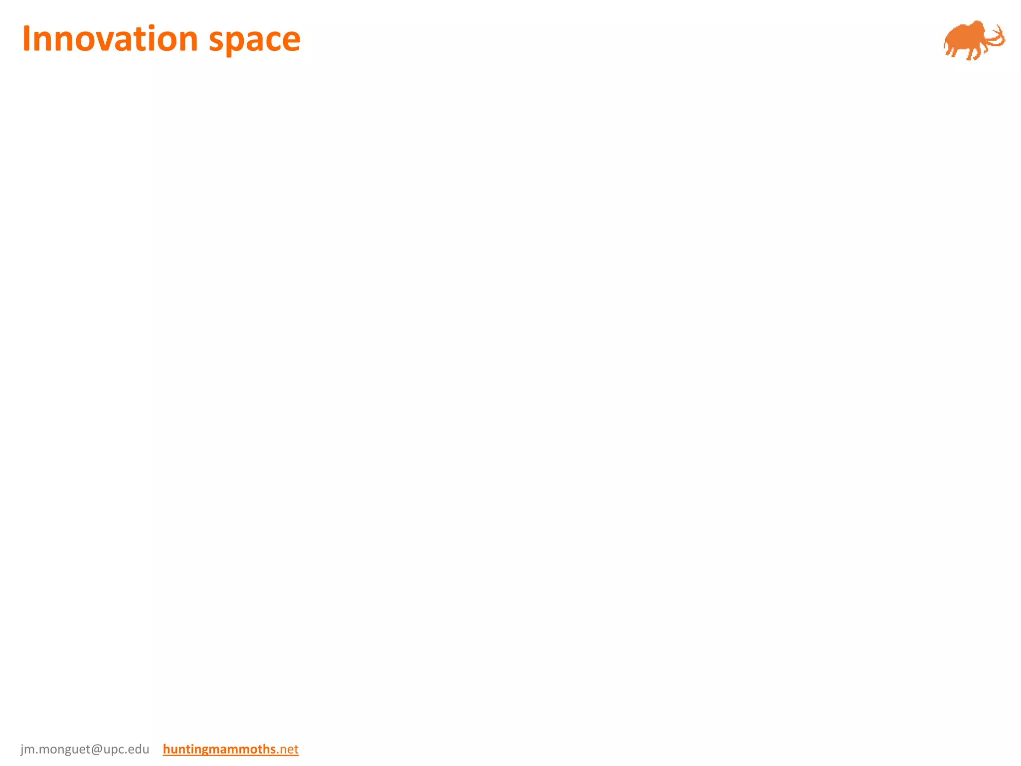 jm.monguet@upc.edu huntingmammoths.net
Innovation space
 