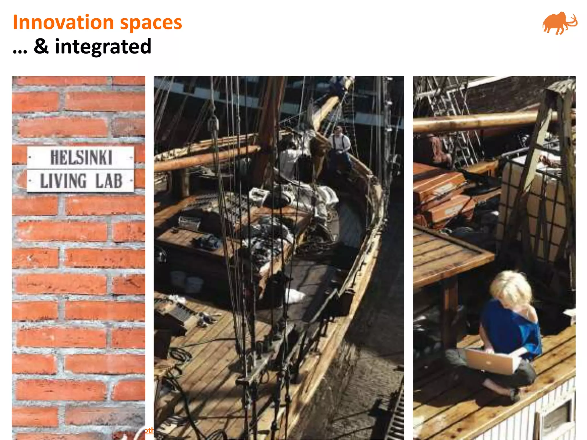 jm.monguet@upc.edu huntingmammoths.net
… & integrated
Innovation spaces
 