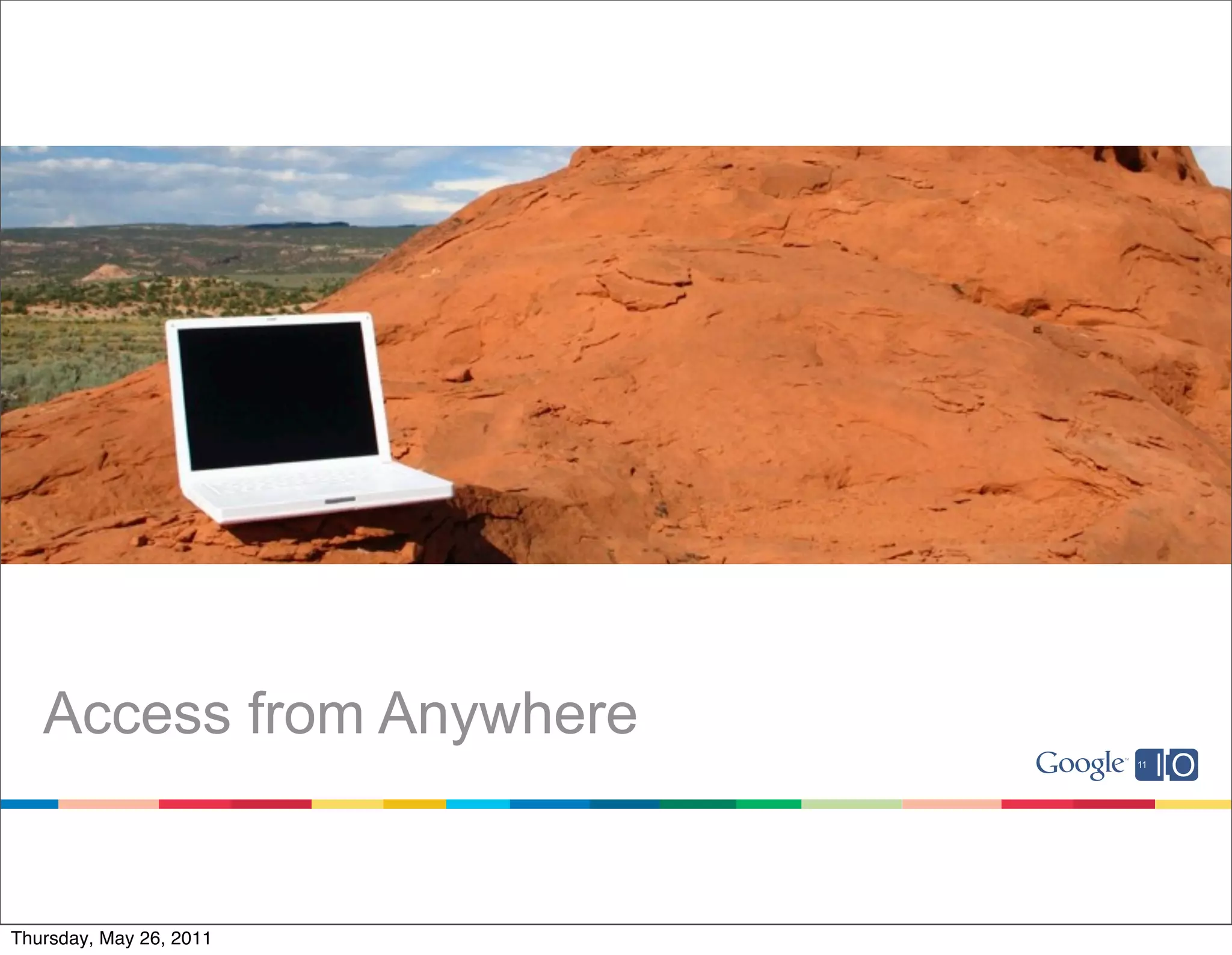 Access from Anywhere


Thursday, May 26, 2011
 