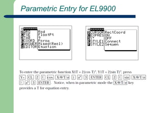  Parametric Entry for EL9900