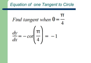 the co-ordinates where it touches the curve.......so.....
