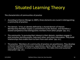 Current Trends in Behavioral Learning TheoryChanges from remembering and repeating information to finding and using it: VideoCurrent application of Cognitive Information Processing Theory.-  Using Technology in the 21st Century Classroom