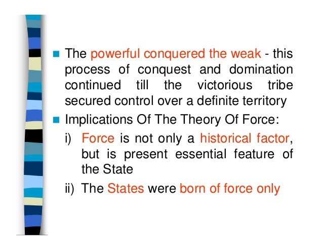 evolutionary theory of origin of state given by