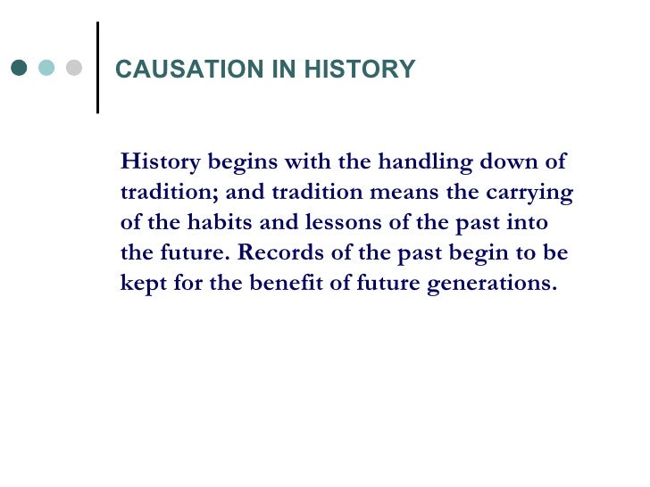 what does causal mean in history