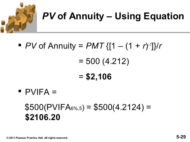 c5 formula for annuities