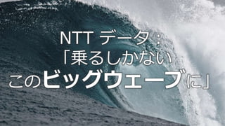 © 2019 NTT DATA Corporation 45
NTT データ：
「乗るしかない
このビッグウェーブに」
 