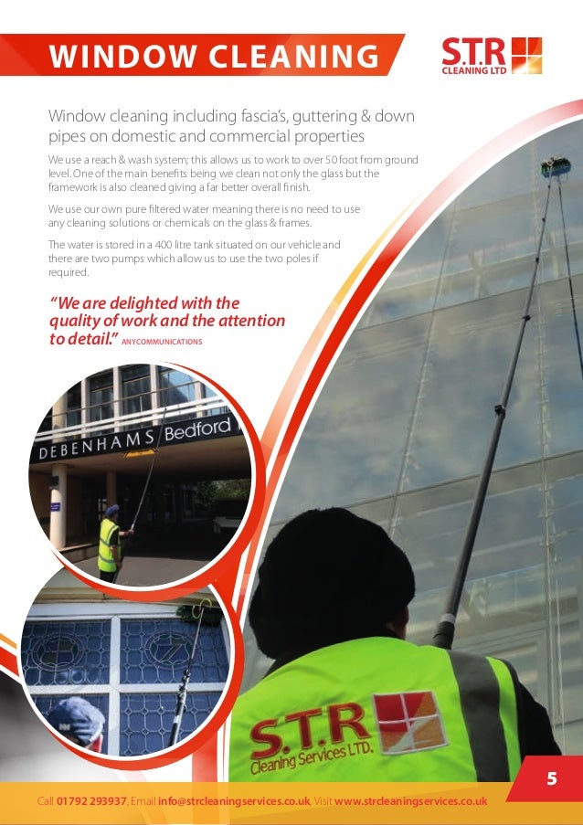 window cleaning brochure