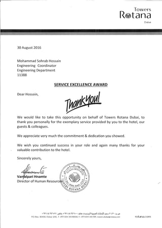 Appreciation Letter | PDF