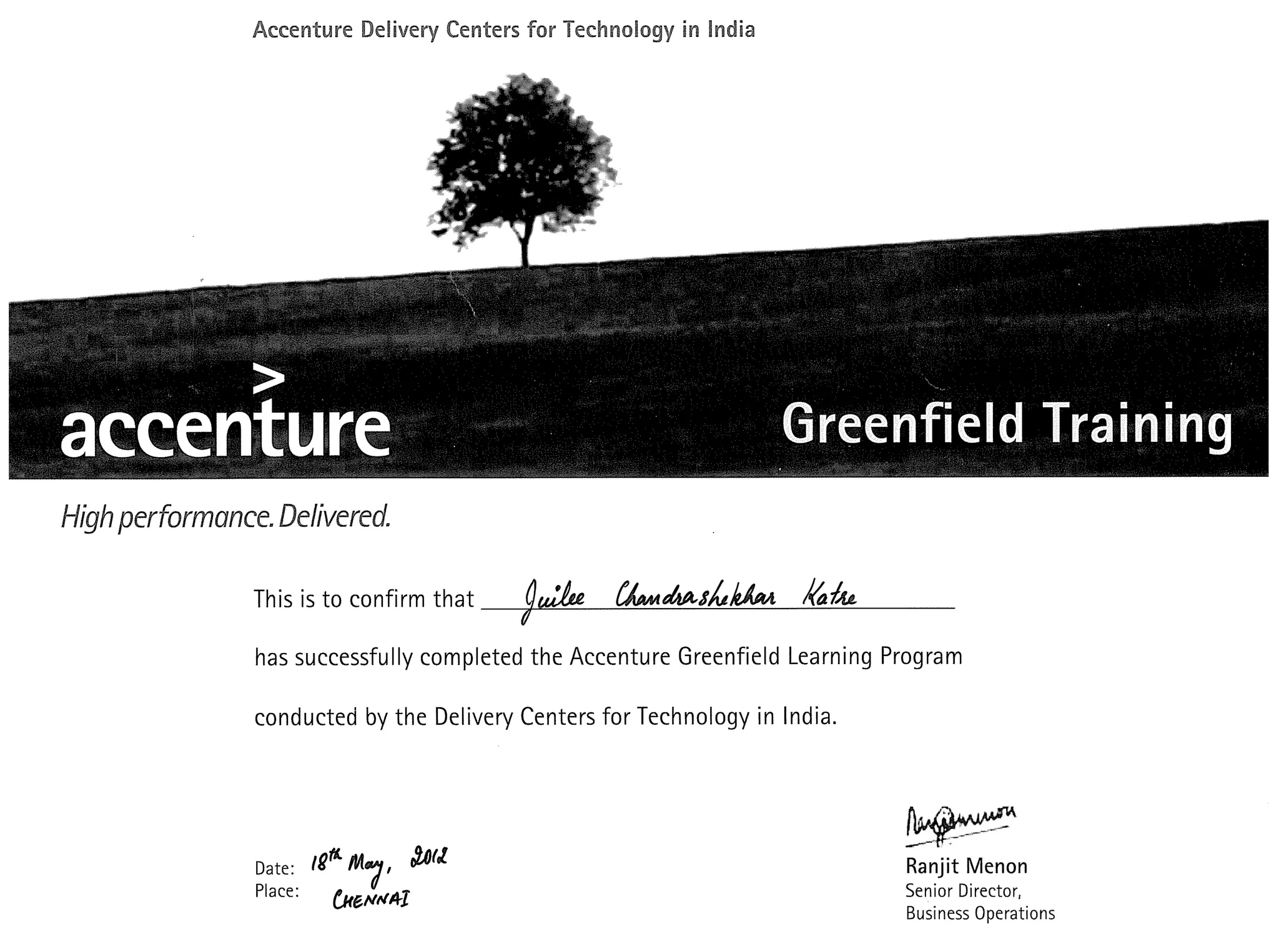 Accenture Green field training.PDF