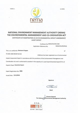 Certificate of registration-Expert | PDF