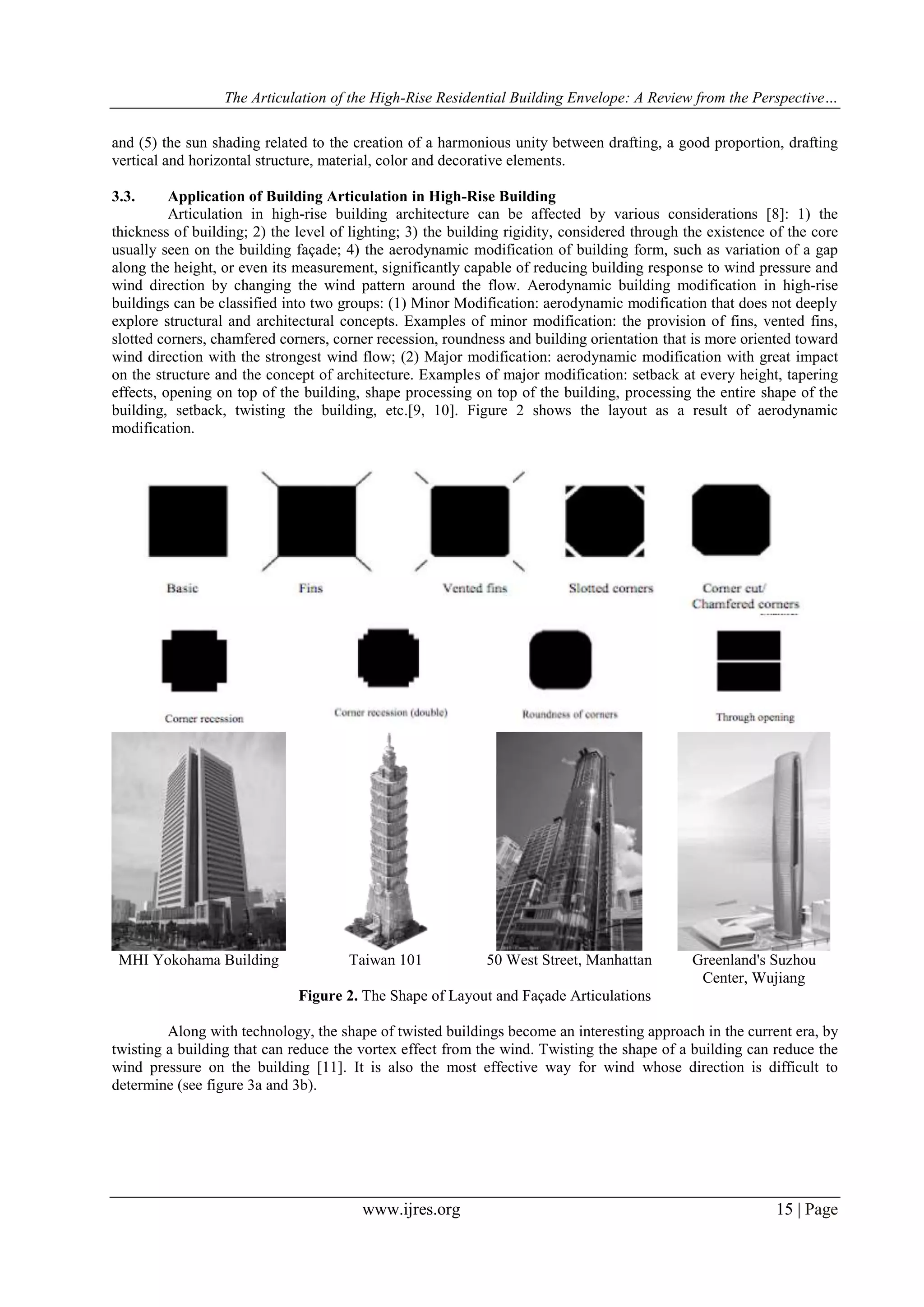 The Articulation of the High-Rise Residential Building Envelope: A ...
