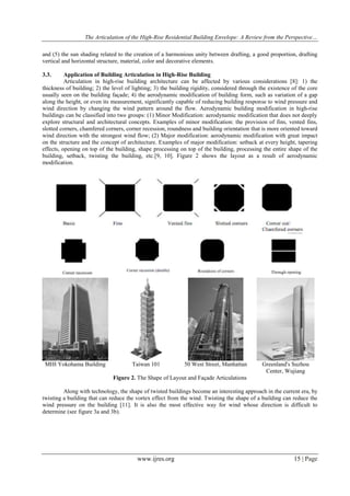 Shape Modification For High Rise Building The Articulation of the High-Rise Residential Building Envelope: A ...