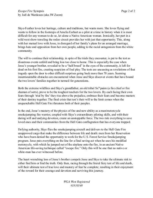 Escape Fire Synopsis