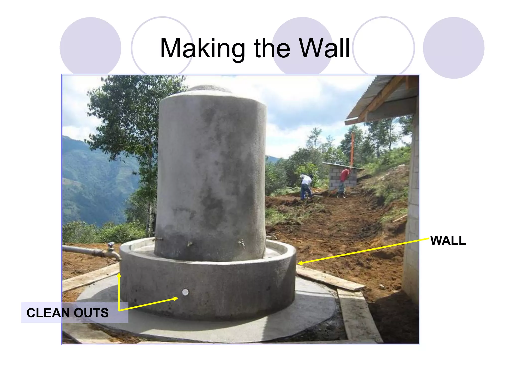 Making the Wall
WALL
CLEAN OUTS
 