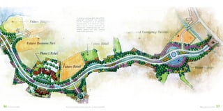 ©2016 DEVELOPMENT DESIGN GROUP, INC. ALL RIGHTS RESERVED. DDG LANDSCAPE DESIGN 3736
A series of existing lakes and carefully
preserved traditional rice paddies
are the centerpieces of an interactive
environmental and botanical center.
With a former rubber plantation as
background, residential lots are com-
fortably shaded and offer stunning
water and/or golf views.
TELAGA KAHURIPAN
 