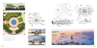 DDG LANDSCAPE DESIGN 6564 ©2012 DEVELOPMENT DESIGN GROUP, INC. ALL RIGHTS RESERVED.BLUE BAY
An additional layer of garden adorn-
ment–statues, sculpture, ornamental
metal work, lighting and furniture–fur-
ther creates the private park-like setting
for affluent couples and families.
NORTH PLAZA
 