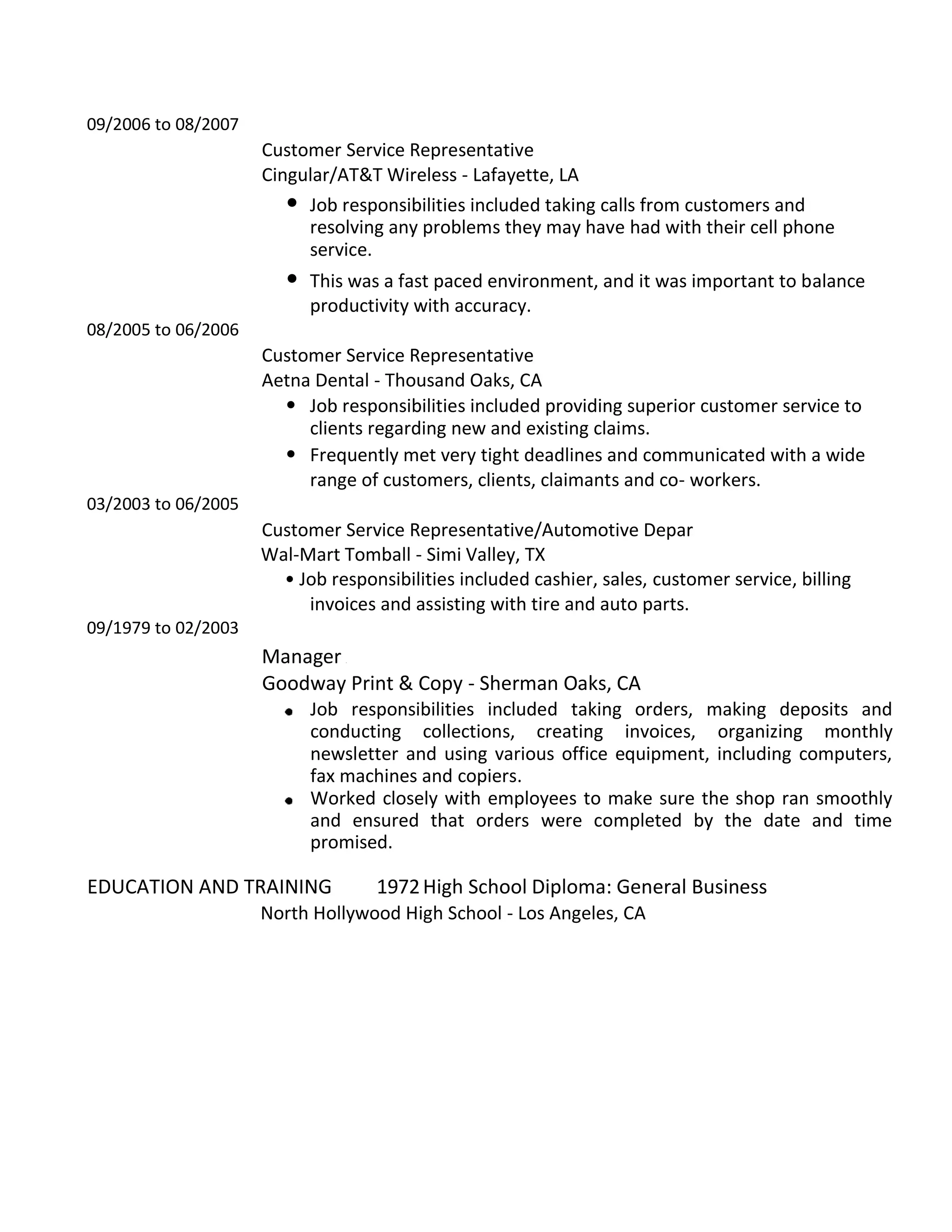 Update Resume PDF