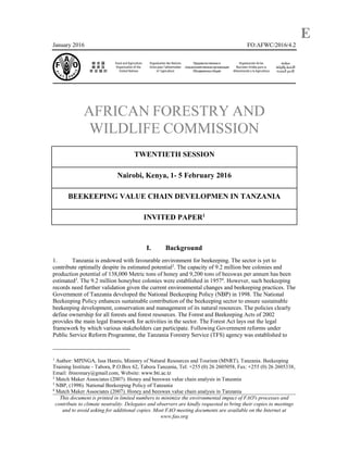 A paper presented at Afwc Nairobi Kenya