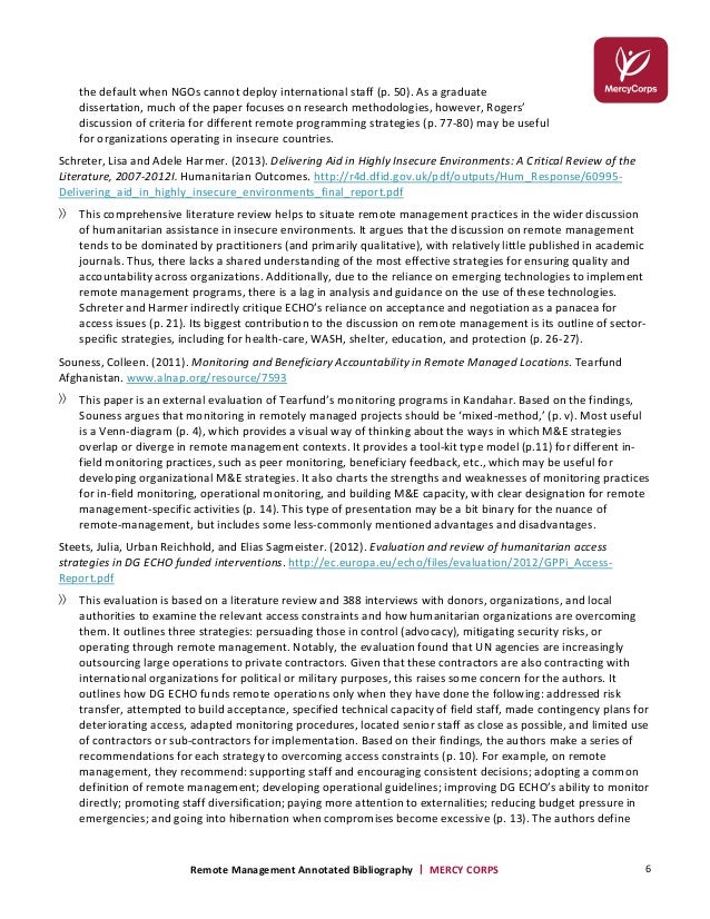 Annotated bibliography marking criteria picture