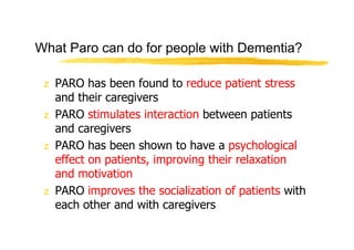 Paro Task PARO | PDF