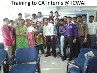 Training to CA Interns @ ICWAI
 