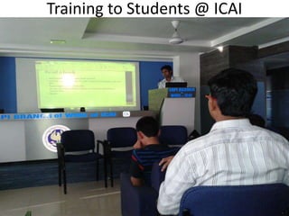 Training to Students @ ICAI
 