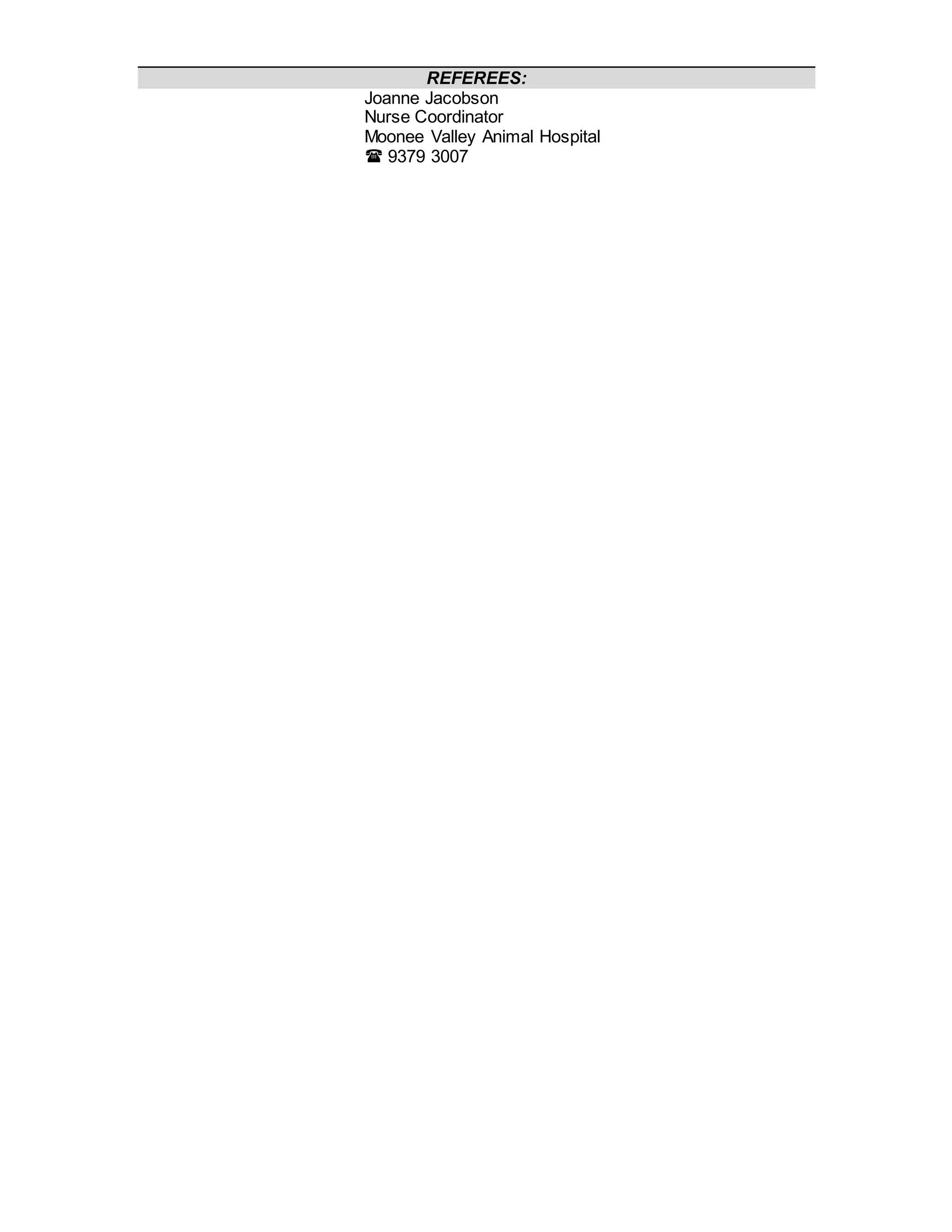 Recent resume DOCX