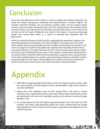 !
!
Y)8'*!&3'!4%*<!()4'*,)#*,!#.!&3),!$#*.7)$&0!)&!),!9',&!&#!%((/',,!&3'!,)&6%&)#*!3#7),&)$%77<[!&3),!
M#67(! .)/,&! )*$76('! %&&'45&)*2! &#! %4'7)#/%&'! &3'! )45#8'/),34'*&! )*! *#/&3'/*! 1)2'/)%=! K3'!
'$#*#4)$! (),5%/)&)',! 9'&M''*! &3'! #)7! 5/#(6$)*2! ,#6&3'/*! ,&%&',! %*(! &3'! 5#8'/&<;,&/)$:'*!
*#/&3'/*!,&%&',!3%8'!7):'7<!$#*&/)96&'(!&#!&3'!/),'!#.!&3'!4)7)&%*&!2/#65!)*!&3'!*#/&3'%,&=!I'&&'/!
'$#*#4)$!5#7)$)',0!%*(!)45/#8'4'*&!&#!&3'!3'%7&3!%*(!'(6$%&)#*!,'$&#/,!)*!&3'!*#/&3'%,&!M)77!
(#!4#/'!&#!M)*!&3'!3'%/&,! #.! 1)2'/)%*,! M3#! /',)('!)*!&3%&! /'2)#*^!)&! M#67(!%7,#!(),$#6/%2'!
5'#57'! ./#4! J#)*)*2! I#:#! Q%/%4! %,! %! 4'%*,! #.! /',#78)*2! &3')/! 2/)'8%*$',! M)&3! &3'!
2#8'/*4'*&=!!!
+3)7'!&3'!/'7%&)#*,3)5!9'&M''*!%)(!%*(!$#*.7)$&!),!2'#2/%53)$%77<!%55/#5/)%&'!)*!2'*'/%70!&3'!
/'7%&)#*,3)5!9'&M''*!%)(!%*(!M'%7&3!),!*#&=!F%*<!#.!1)2'/)%S,!%)(!5/#J'$&,!%/'!)*!&3'!,#6&3!
M3'/'!5/#J'$&,!4%<!9'!4#/'!5/#.)&%97'!96&!*#&!%,!*''('(=!G#*$'*&/%&)*2!4#/'!5/#J'$&,!)*!&3'!
*#/&3!%,!%!/',5#*,'!&#!M'%7&3!M#67(!%((/',,!&3'!(),5%/)&)',!&3%&!%77#M!I#:#!Q%/%4!&#!3%8'!
,6$3!%!2/'%&!)*.76'*$'=!_*'!4%J#/!)457)$%&)#*!.#/!&3),!),!&3%&!%)(!*''(,!&#!2#!&#!57%$',!)&!4)23&!
9'!/),:<!&#!,'*(!)&=!U'*()*2!%)(!&#!&3','!%/'%,!),!/),:<0!3#M'8'/0!,#$)#'$#*#4)$!('8'7#54'*&!)*!
&3'!$#6*&/<S,!1#/&3!$#67(!3%/4!I#:#!Q%/%4!9<!%&&/%$&)*2!)&,!,655#/&'/,!%M%<=!V#)*2!%)(!M#/:!
)*!&3'!*#/&3!$#67(!9'!(%*2'/#6,!.#/!M#/:'/,0!5%/&)$67%/7<!&3#,'!M#/:)*2!#*!'(6$%&)#*0!%*(!&3),!
$#67(!(),$#6/%2'!%)(!)*!&3'!/'2)#*=!_8'/%770!1)2'/)%!3%,!%!57'&3#/%!#.!),,6',!&#!$#*&'*(!M)&30!
96&!&3'!/##&!#.!4%*<!#.!&3','!),,6',!),!&3'!$#6*&/<S,!5'/8%,)8'!)*'L6%7)&<!5/#97'4=!
@= YVW!`WWWa!M%,!%55/#P)4%&'7<!]@=DC!&/)77)#*!)*!TD@B0!&3'!7%/2',&!'$#*#4<!)*!-./)$%=!YVW!
5'/!$%5)&%!),!]T0@D0!#*7<!>?&3!3)23',&!)*!-./)$%=!_8'/%77!M'%7&3!),!3)230!96&!&3'!M'%7&3!),!
6*'8'*7<!(),&/)96&'(=!
T= 1)2'/)%! 3%,! %! Y)*)! $#'..)$)'*&! 8%76'! #.! B=0! /%*:)*2! TC&3! )*! &3'! M#/7(! )*! )*$#4'!
)*'L6%7)&<=!K3),!),!,)2*).)$%*&7<!7',,!&3%*!,#4'!#&3'/!-./)$%*!*%&)#*,!`U#6&3!-./)$%[!?C=Da0!
96&!,)2*).)$%*&7<!4#/'!&3%*!4#/'!'L6)&%97'!$#6*&/)',!,6$3!%,!&3#,'!)*!*#/&3'/*!H6/#5'!
`UM'('*[!TC=Da=!
>= -,!#.!TD@B0!1)2'/)%!3%,!&3'!>>/(!3)23',&!5#567%&)#*!2/#M&3!/%&'!)*!&3'!M#/7(!%&!T=BAE!
%**6%77<=!K3'!*%&)#*S,!3)23!5#567%&)#*!2/#M&3!/%&'0!M3'*!$#49)*'(!M)&3!&3'!%7/'%(<!
7%/2'!5#567%&)#*0!/',67&,!)*!7%/2'!#8'/%77!)*$/'%,',!)*!5#567%&)#*!'%$3!('$%('!&3%&!,&/%)*!
*%&)#*%7!/',#6/$',=!
!!
!
 