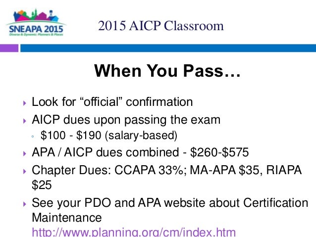 AICP Testantworten