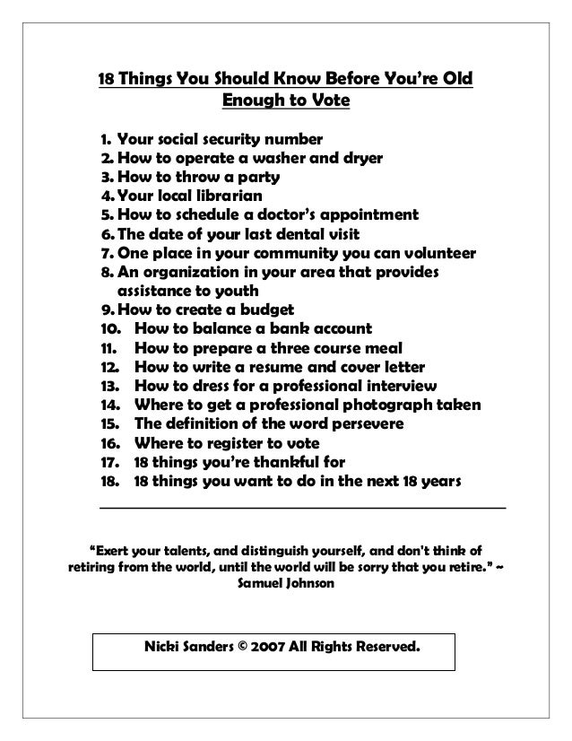 18 Things You Should Know Before Youre Old Enough To Vote