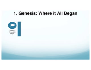 1. Genesis: Where it All Began
 