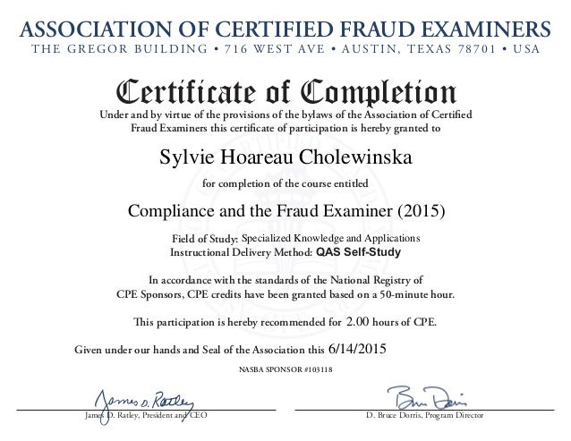 scan association of certified fraud examiner