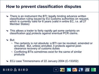 Customs Classification | PPT