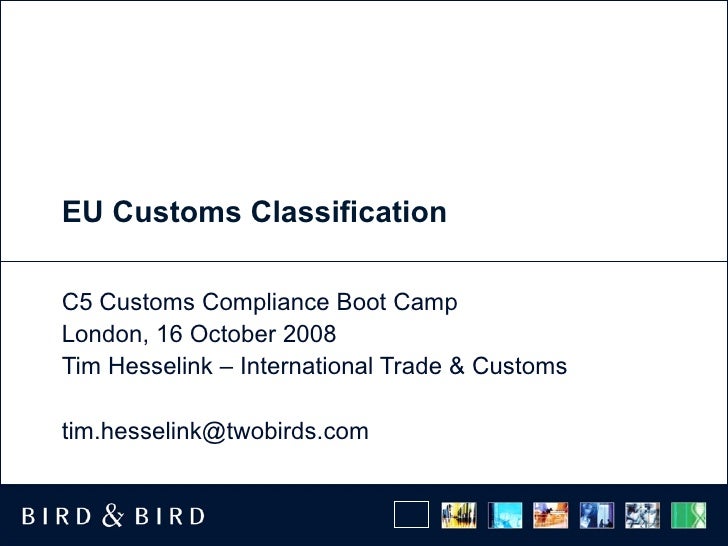 Customs Classification