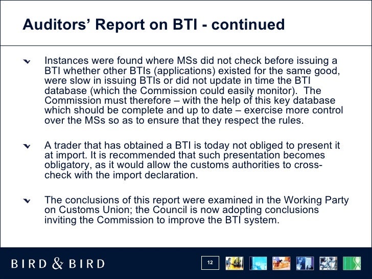 Customs Classification