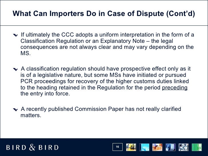 Customs Classification