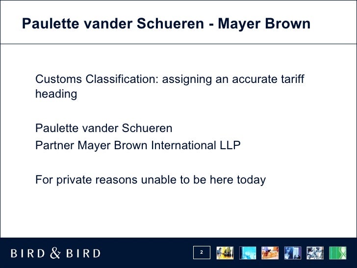 Customs Classification