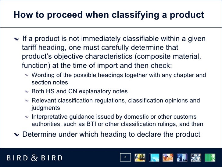Customs Classification